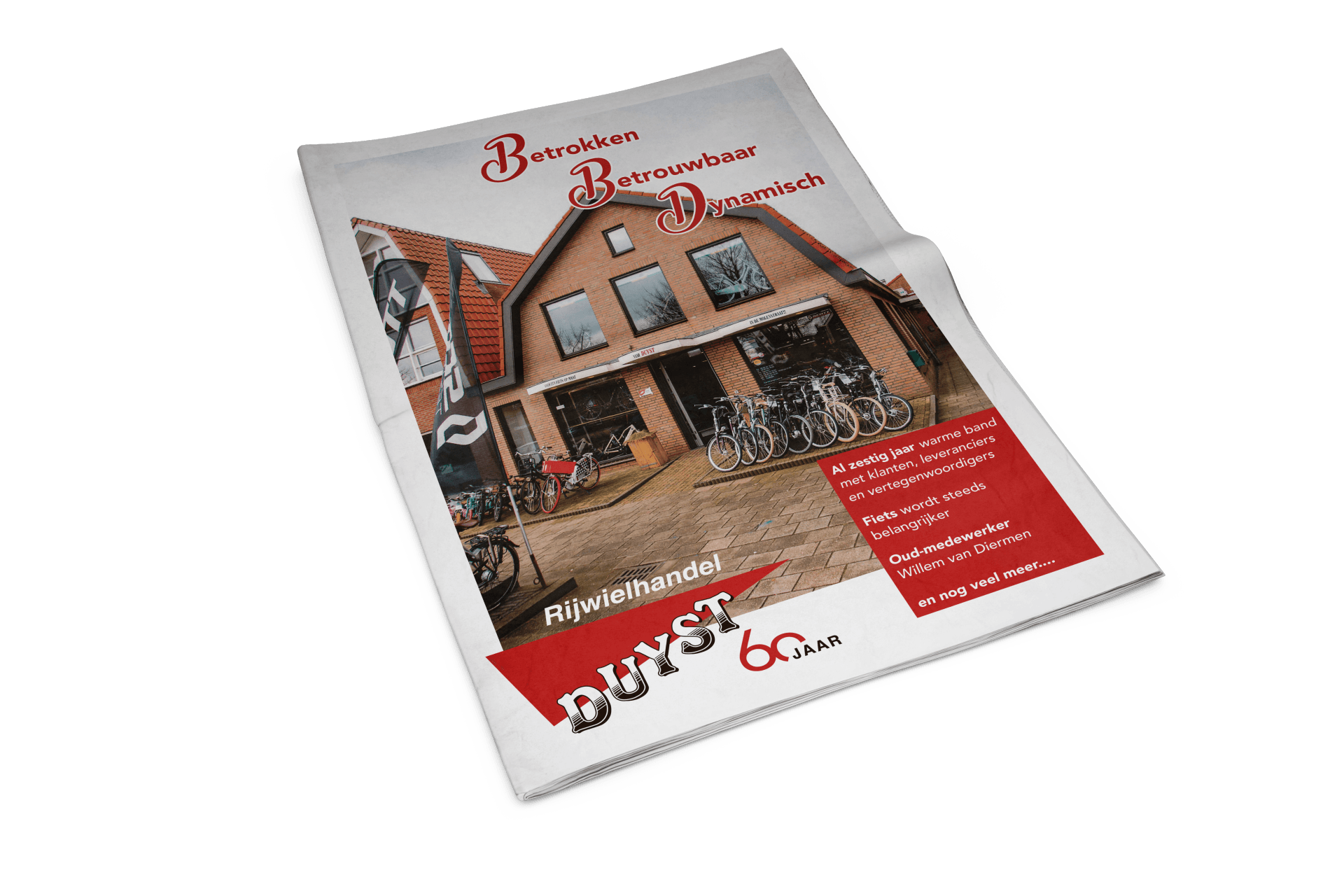 Jubileum krant rijwielhandel bunschoter