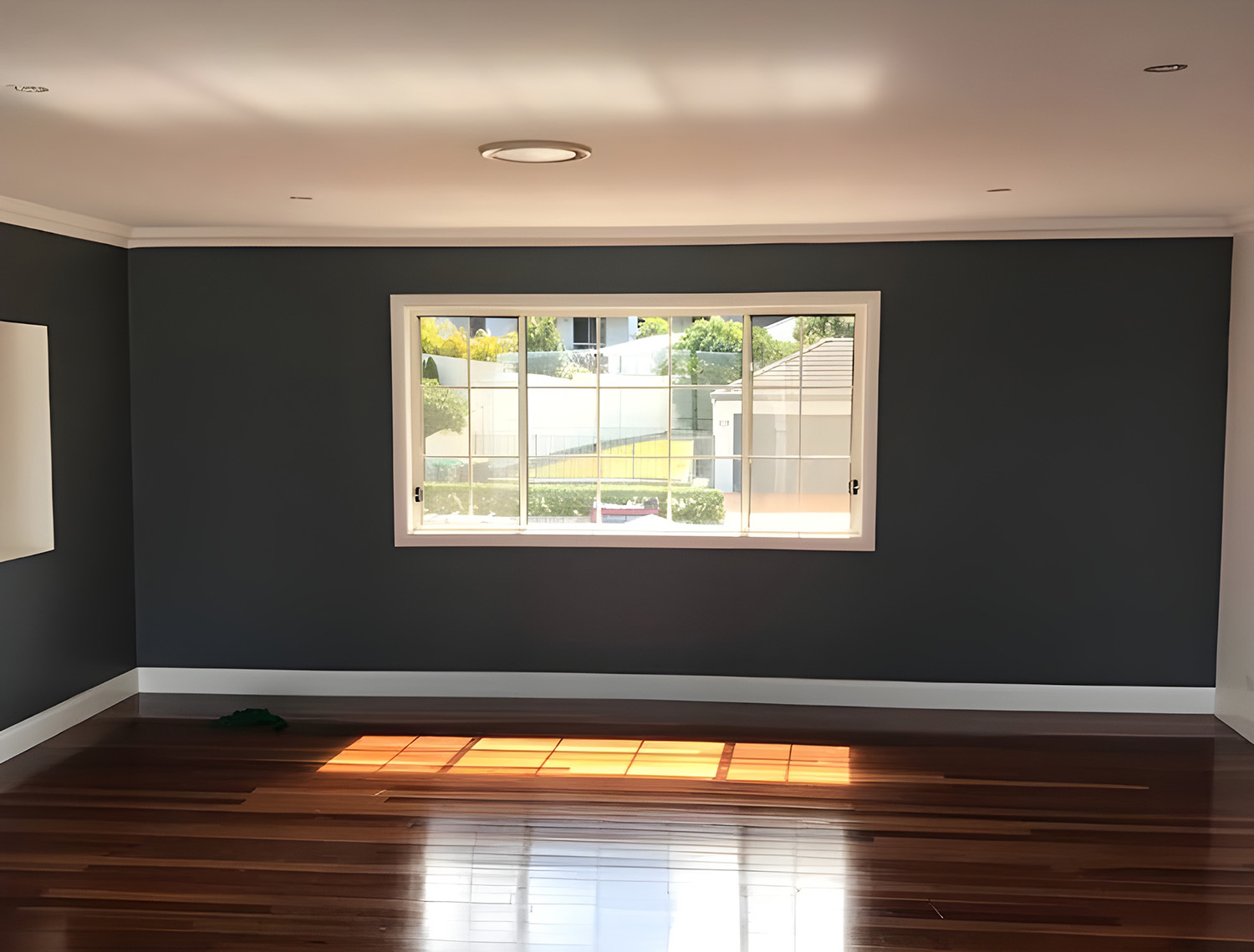 Interior Room Featuring Dark Grey Painted Walls