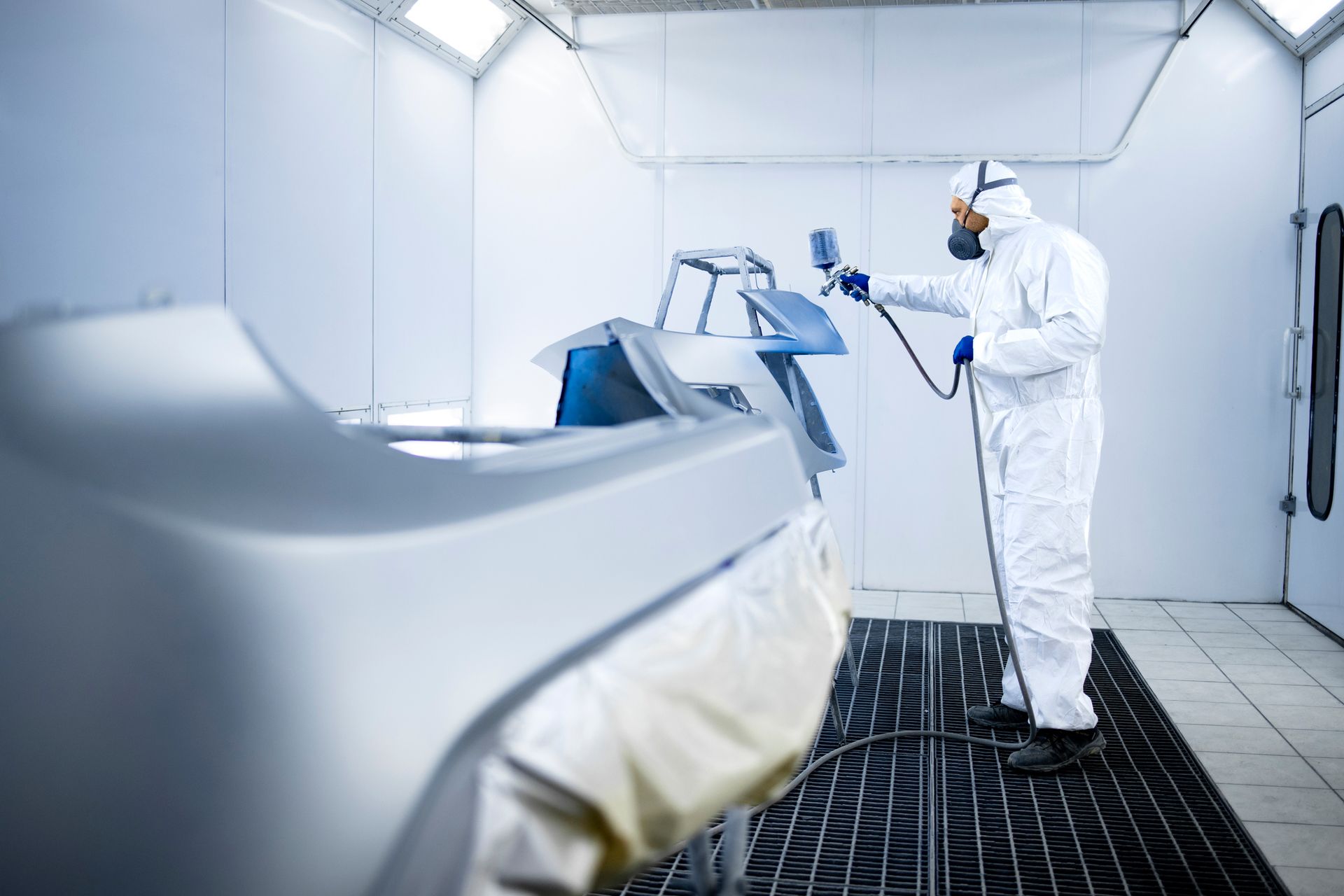 Painting Automobile Bumper — Geelong, VIC — Geelong Accident Repair