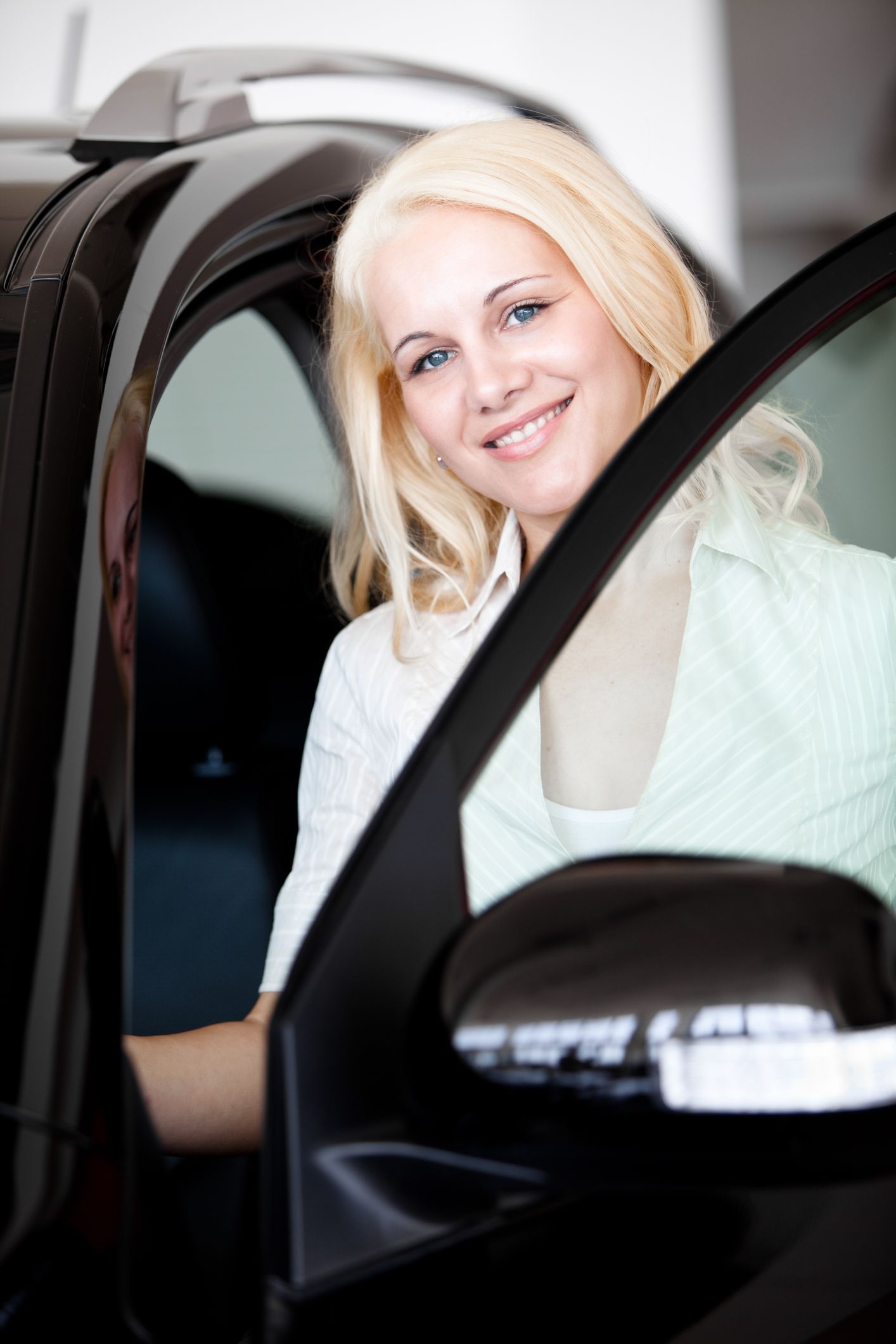 Happy Woman with Her New Car — Geelong, VIC — Geelong Accident Repair