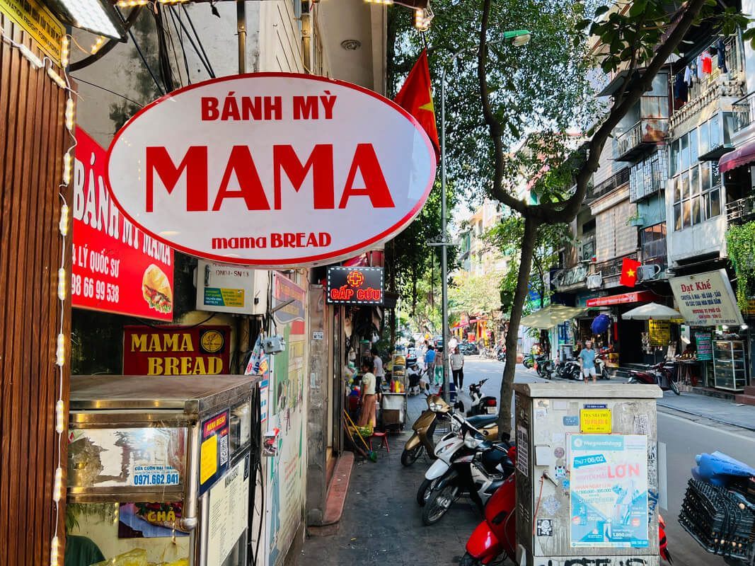 Photograph of Banh Mi in Hanoi, Vietnam