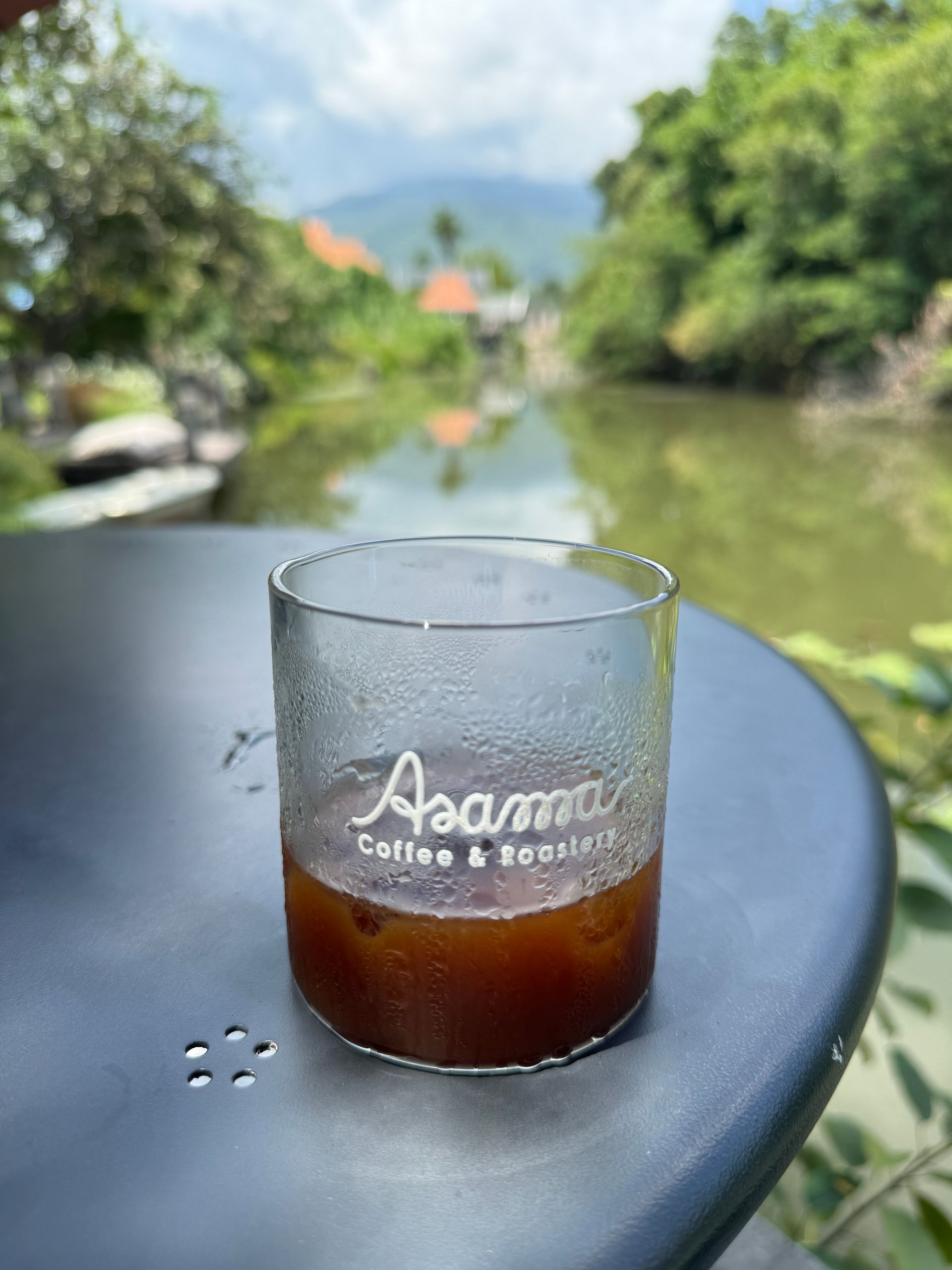 Coffee cup at Asama Cafe in Chiang Mai.