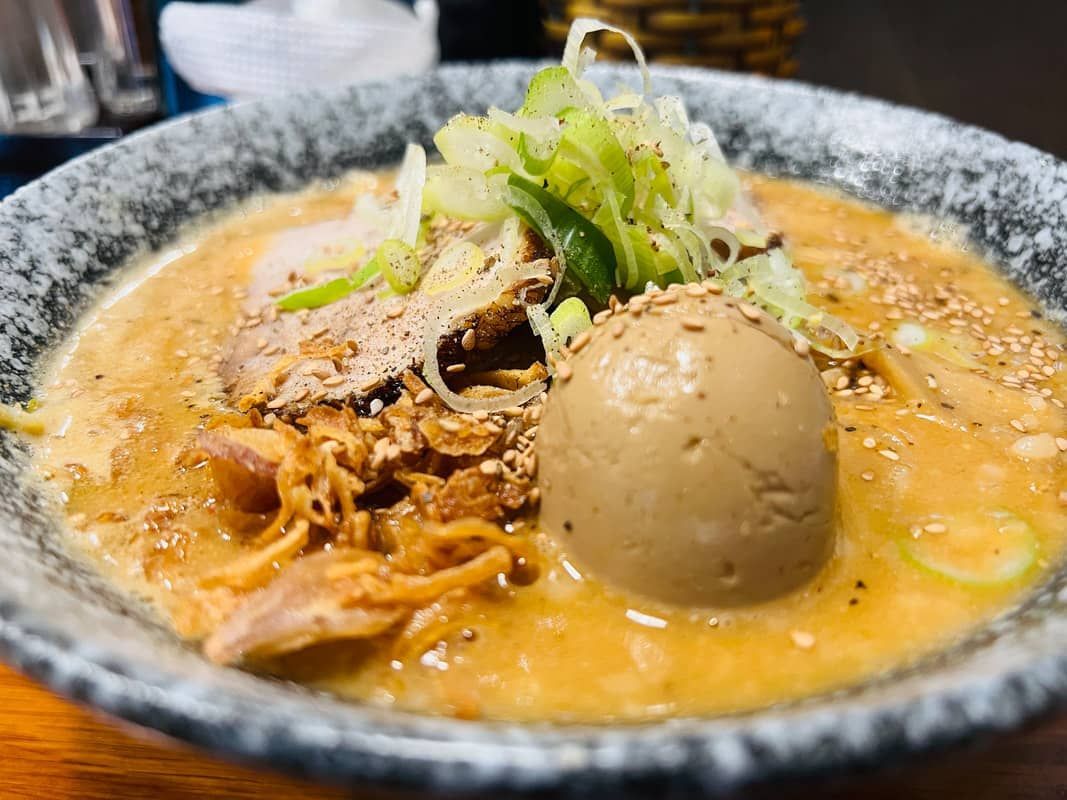 A bowl of ramen at Miso Chikura in Saigon.