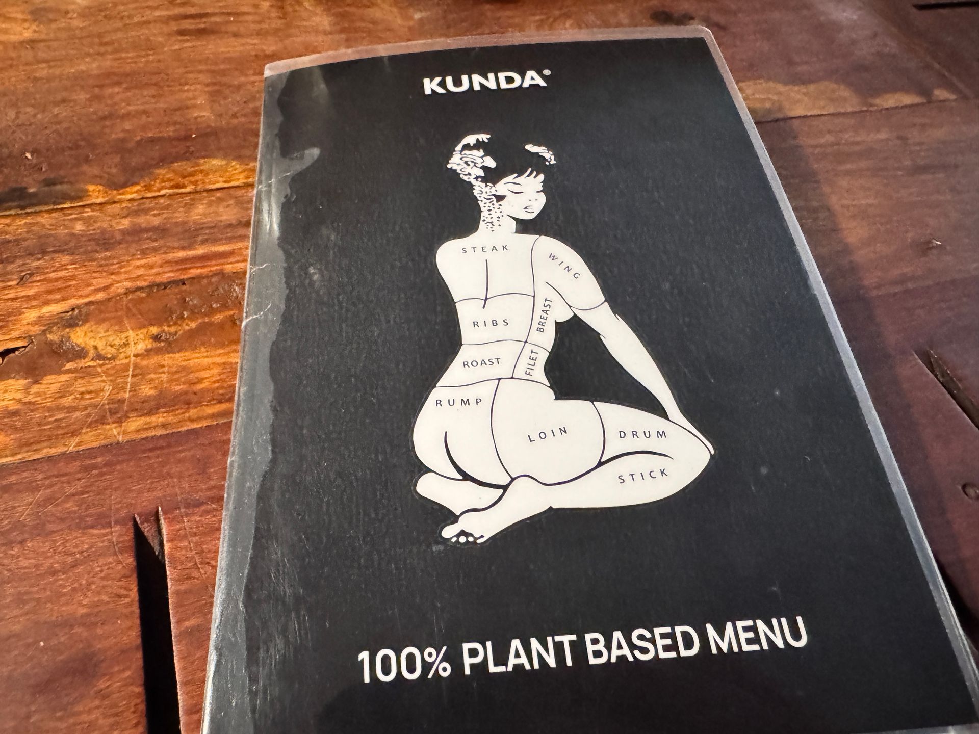 Kunda Vegan burger restaurant menu