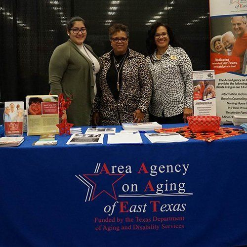 Staff at event booth