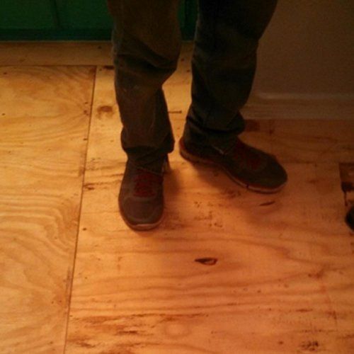 repaired home flooring
