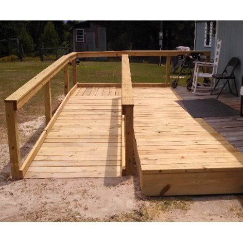 newly built wheelchair ramp