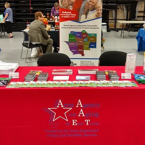 AAA booth at community event