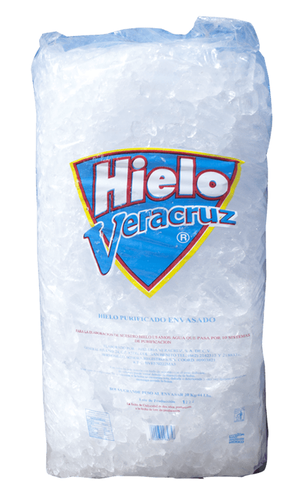 HIELERÍA VERACRUZ - Bolsa de hielo 20 kg