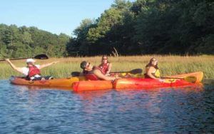 Group of people kayaking