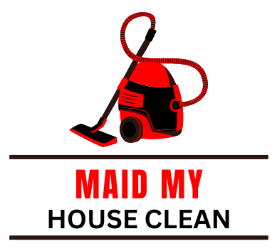 The logo for Maid My House Clean shows a vacuum cleaner.