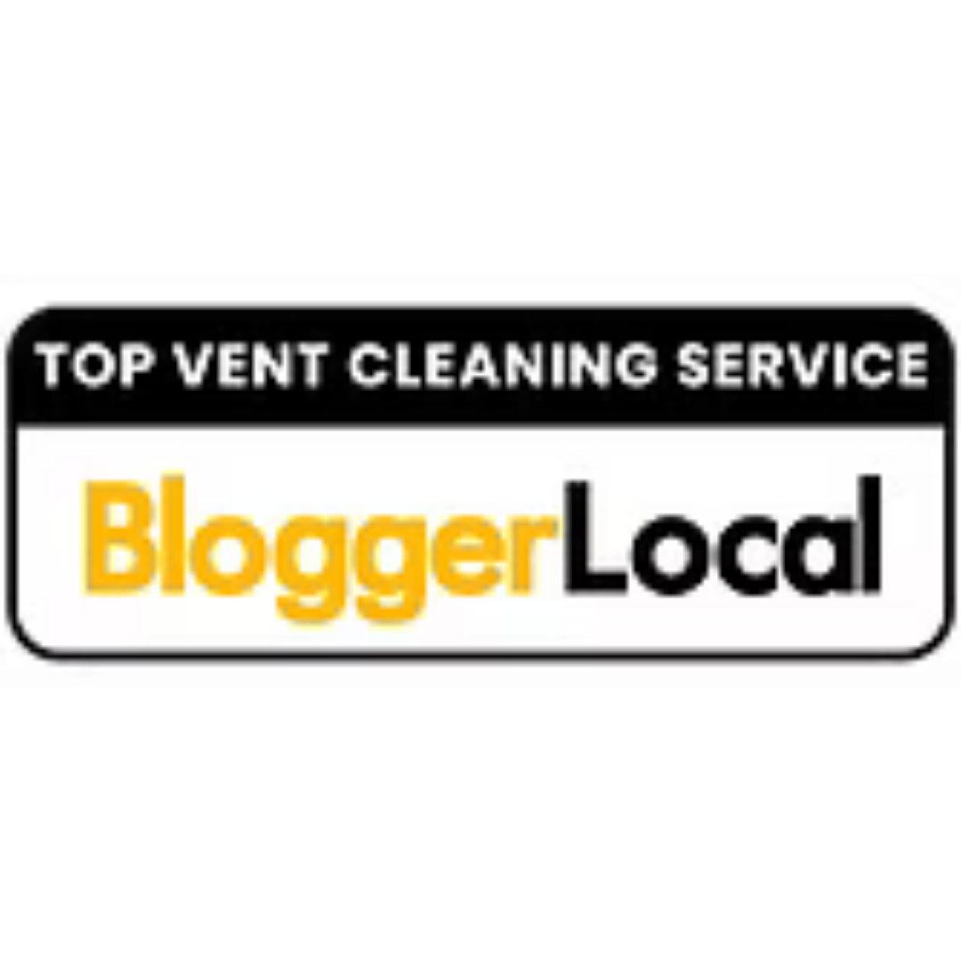 Top vent cleaning service BloggerLocal logo in black, white, and orange