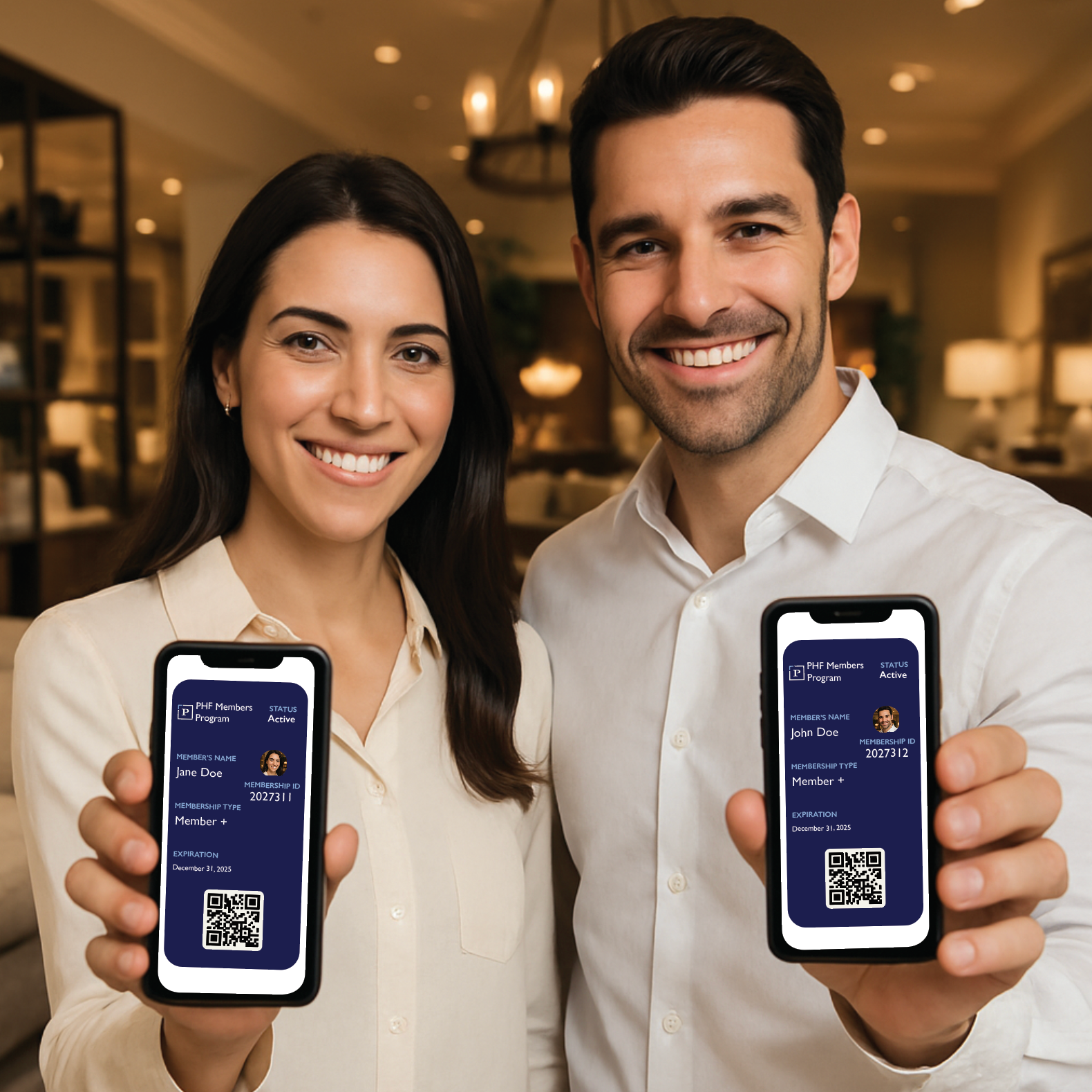 Perrino Home Furnishings Member+ Program Couple