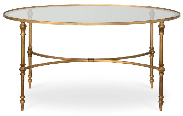 Uttermost living room coffee table at Perrino Home Furnishings.