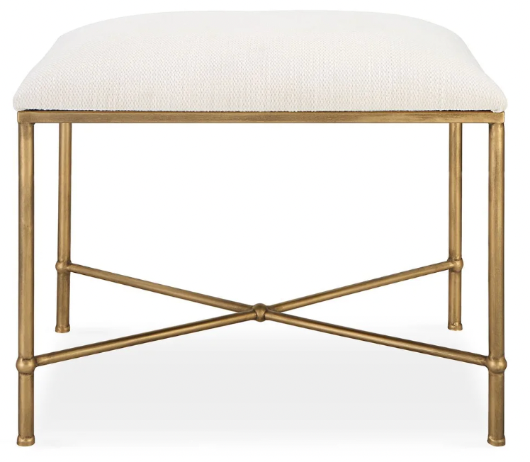 Uttermost ottomans and benches at Perrino Home Furnishings.