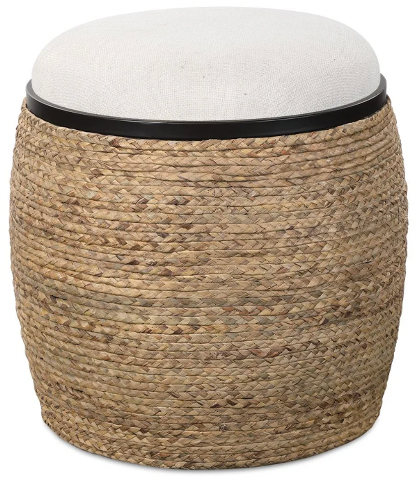 Uttermost ottomans and benches at Perrino Home Furnishings.