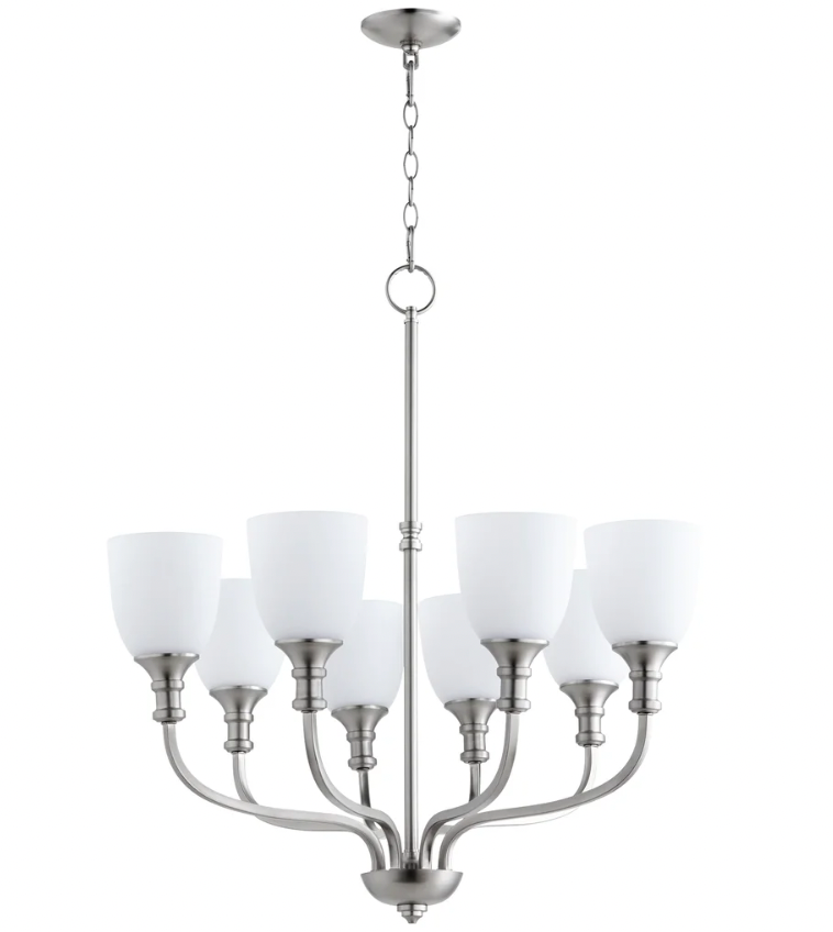 Quorum Lighting chandeliers and pendants Perrino Home Furnishings.