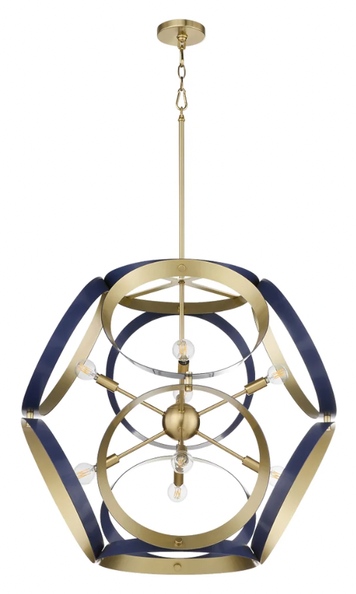 Quorum Lighting chandeliers and pendants Perrino Home Furnishings.