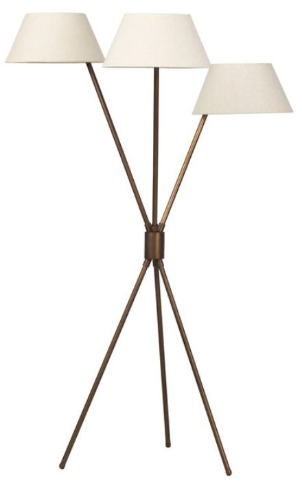 Four Hands floor and table lamps at Perrino Home Furnishings.
