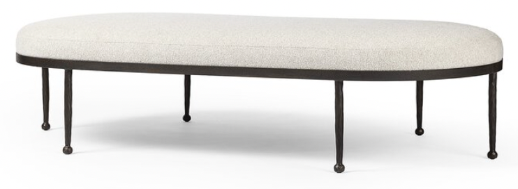 Four Hands benches and ottomans at Perrino Home Furnishings.
