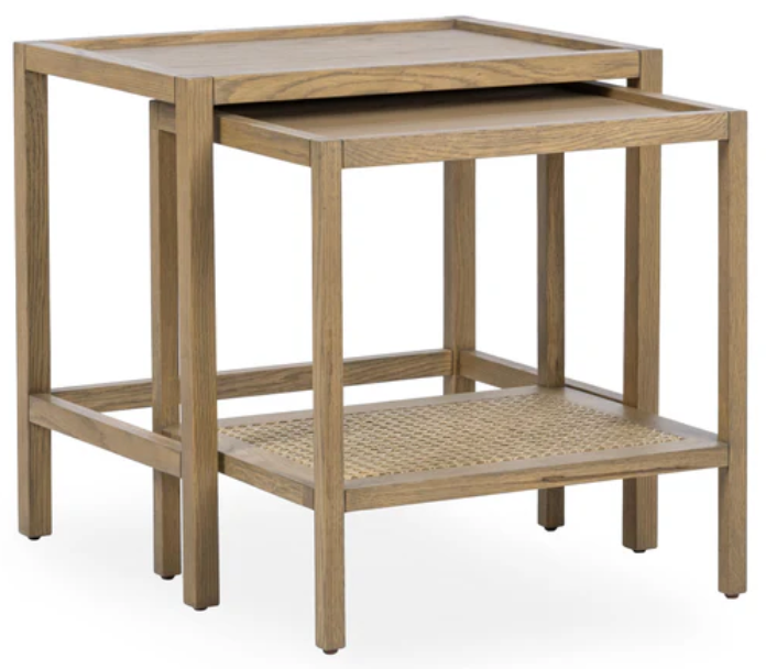 Classic Home Furniture living room coffee table and end tables at Perrino Home Furnishings.