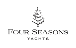 The Four Seasons Yachts logo featuring an abstract tree icon above the brand name in a serif font.