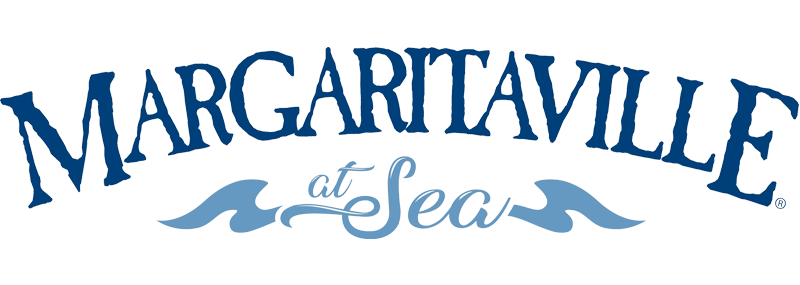 Margaritaville at Sea logo with the brand name in bold blue text above 