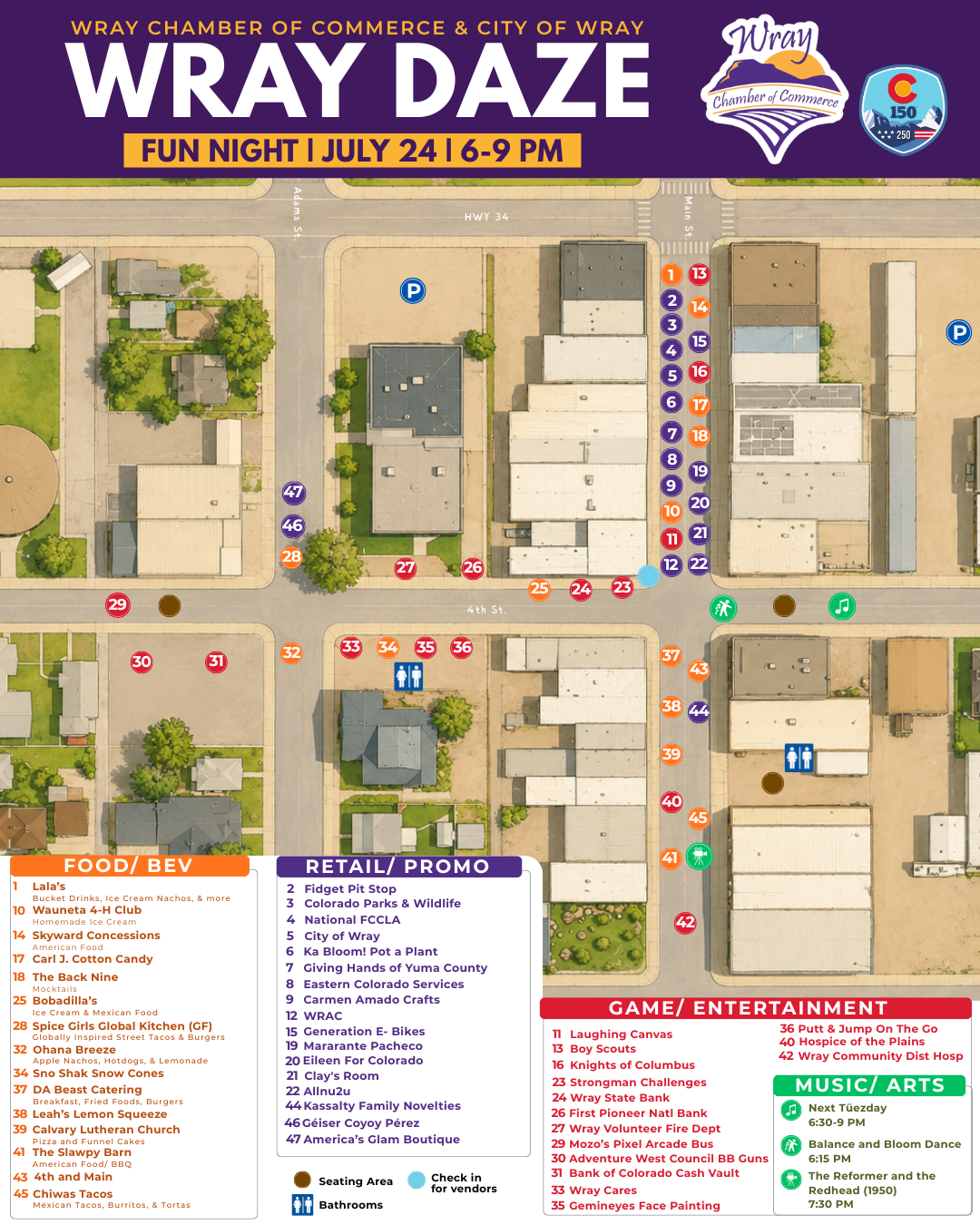 Fun Night Event map