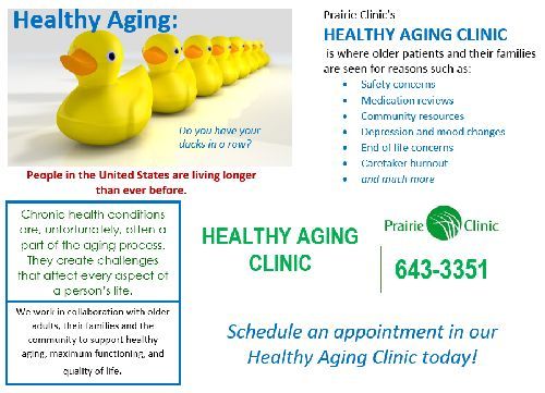 Healthy Aging Clinic — Sauk City, WI — Prairie Clinic