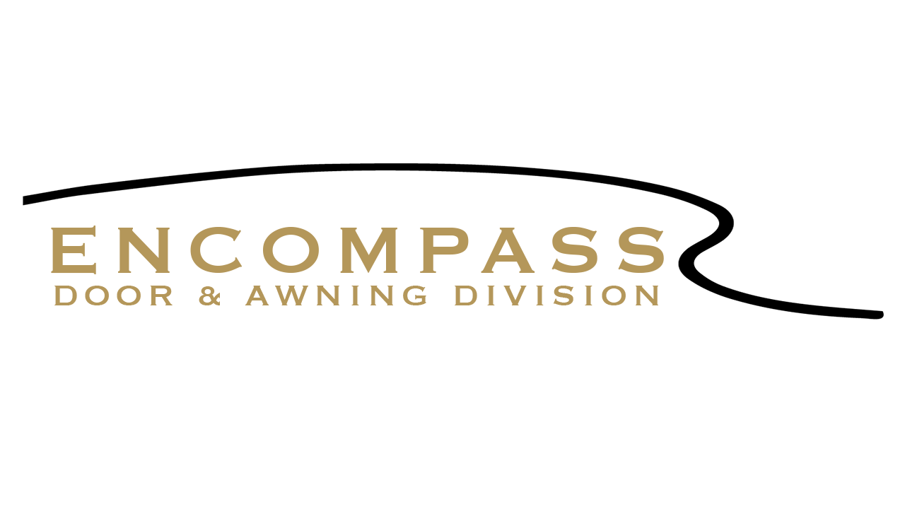 logo for encompass door and awning