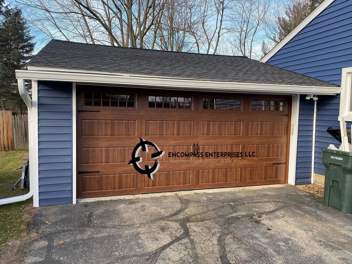 painted garage door