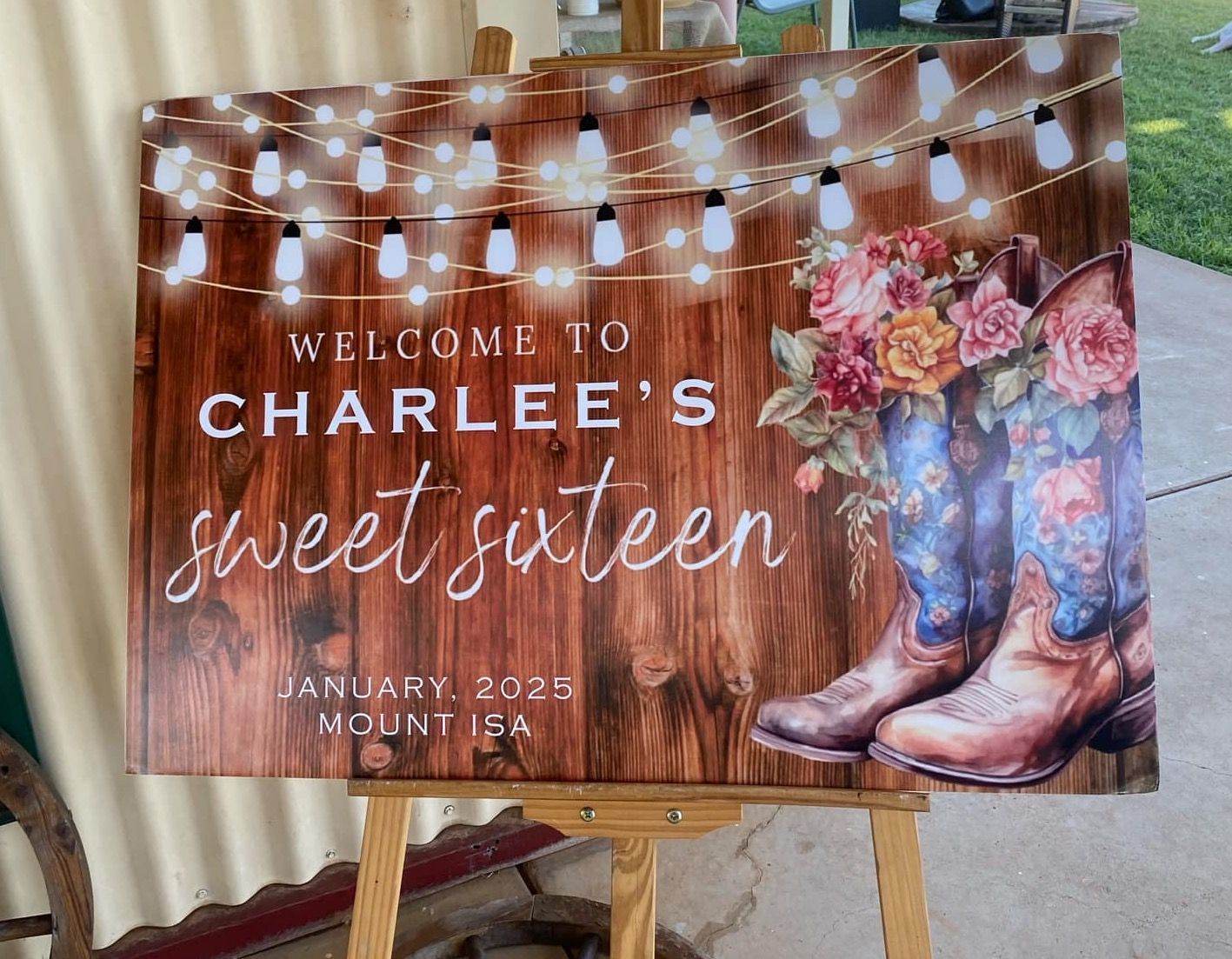 A Sign On An Easel  — Steejo Press in The Gap, QLD