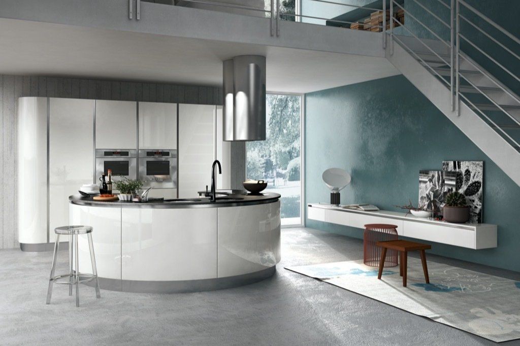 Progetto cucina rotonda
