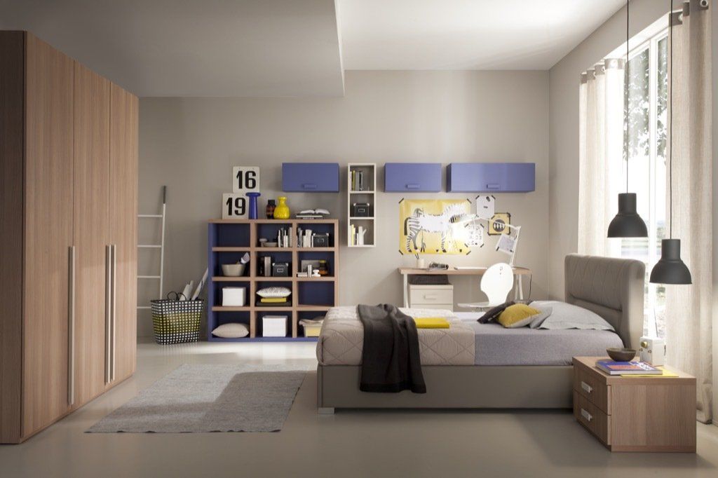 Progetto cameretta a colori coordinati Monza