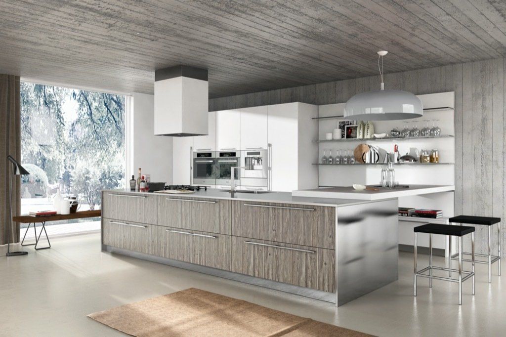 Progetto cucina con boiserie