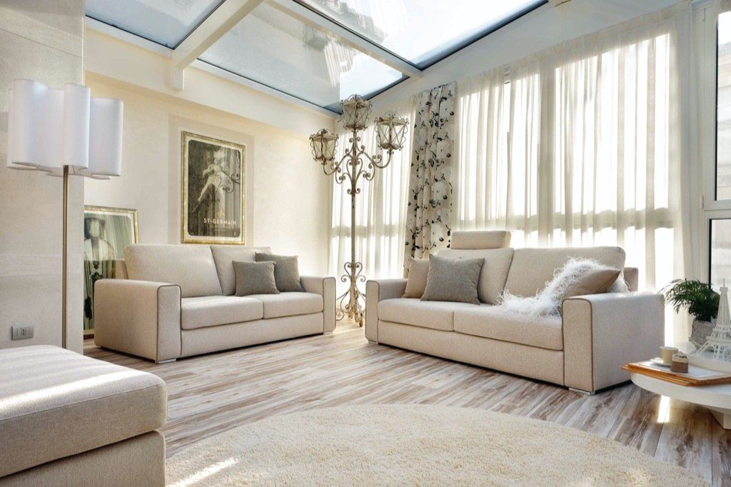 Progetto divani con tende coordinate Monza