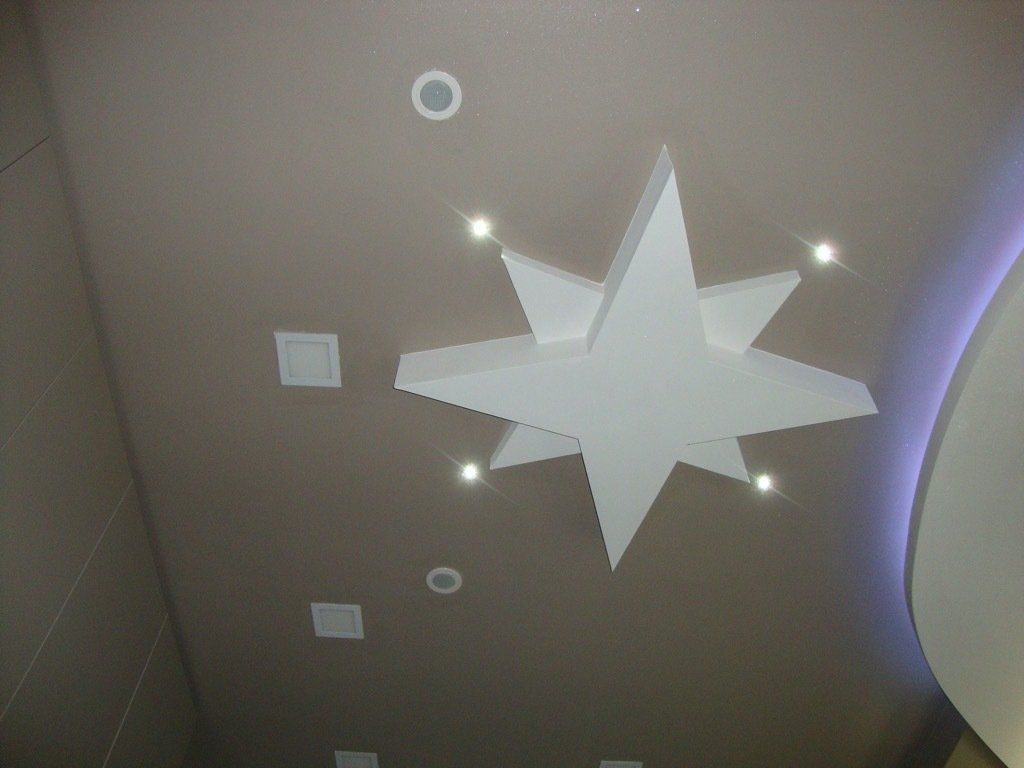 progetto controsoffitto con stella in cartongesso Monza