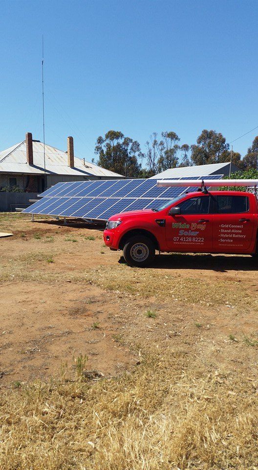 Wide Bay Solar Service Vehicle & A Solar Panels — Solar Panels in Hervey Bay, QLD