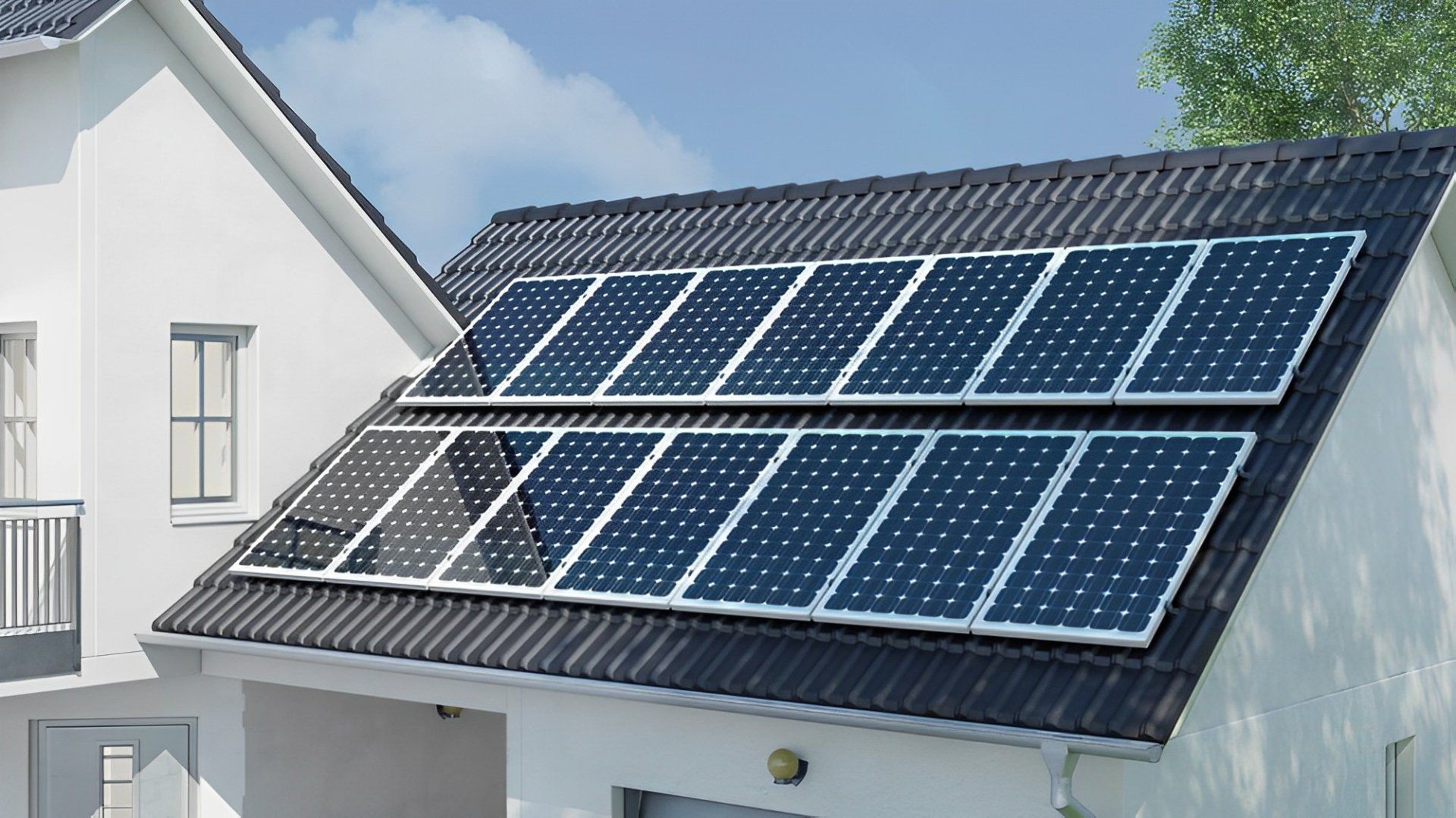 Solar Panel Photovoltaic On A Roof — Solar Panel Maintenance in Hervey Bay, QLD
