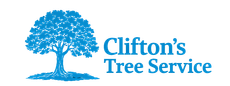 Blue tree logo with 