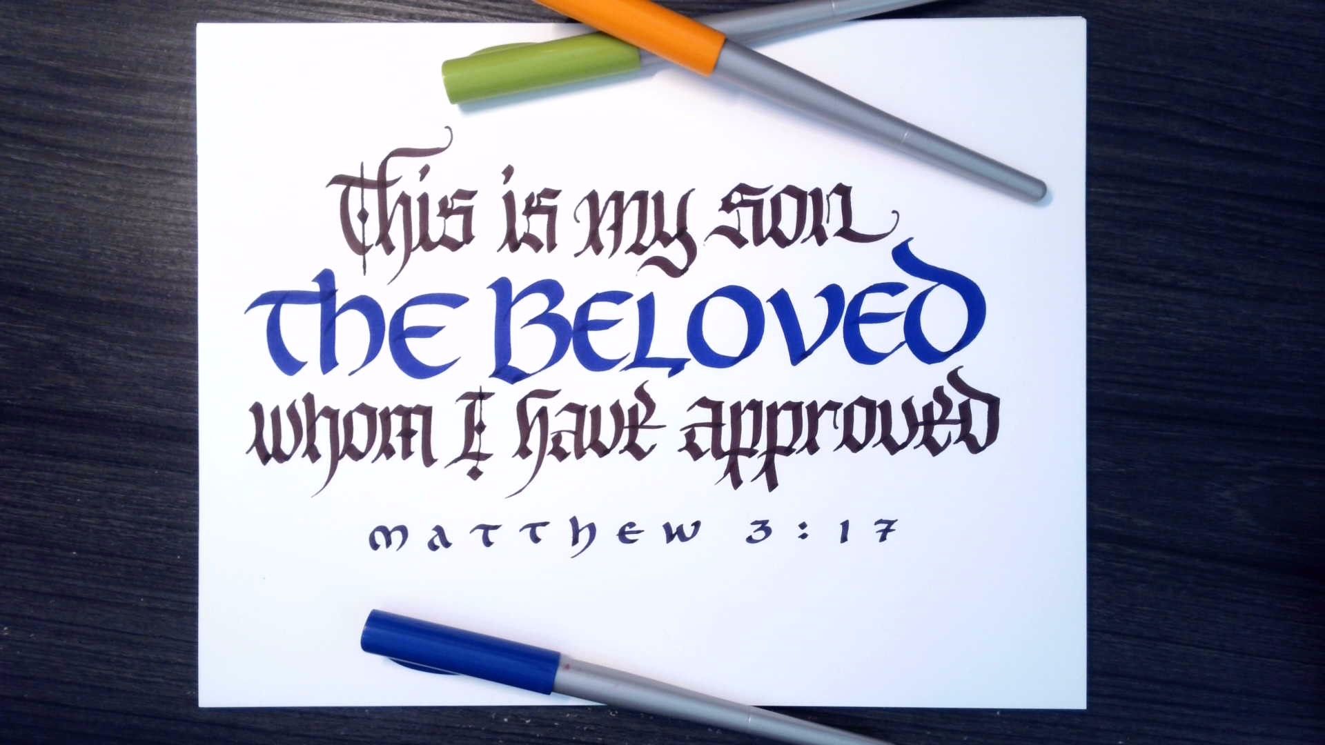 This is my son the beloved whom i have approved