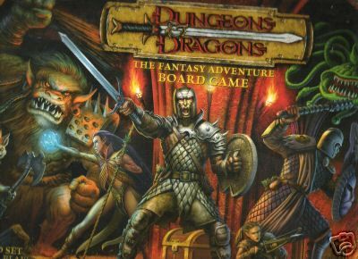 The cover of a board game called dungeons and dragons