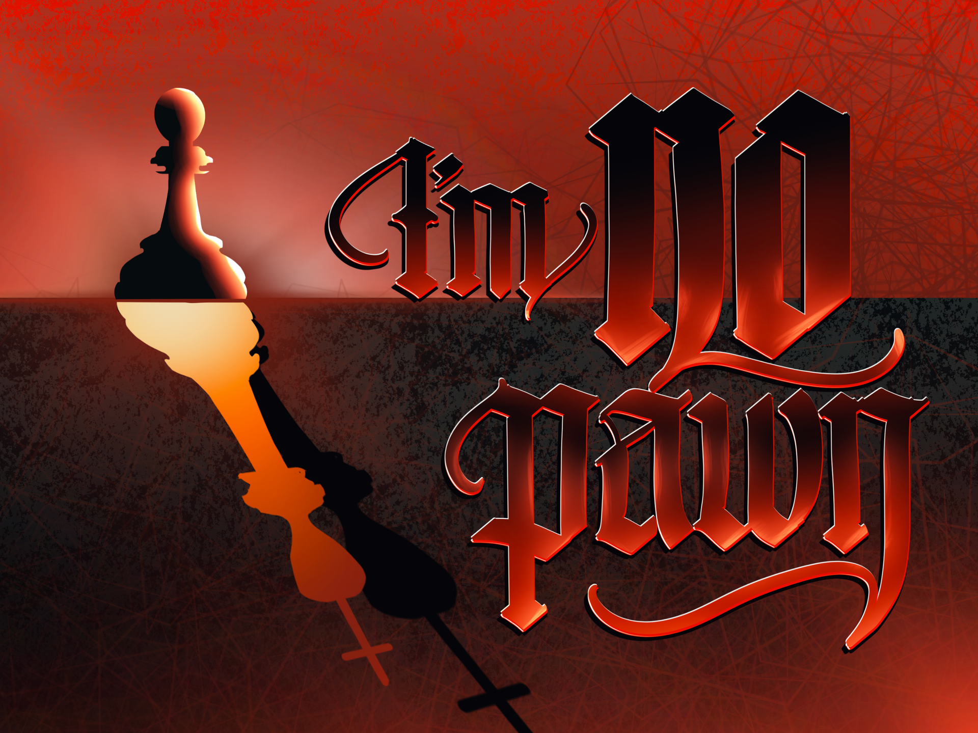 Re-creation of unknown artist's original work found on Pinterest with blackletter calligraphy of the words 