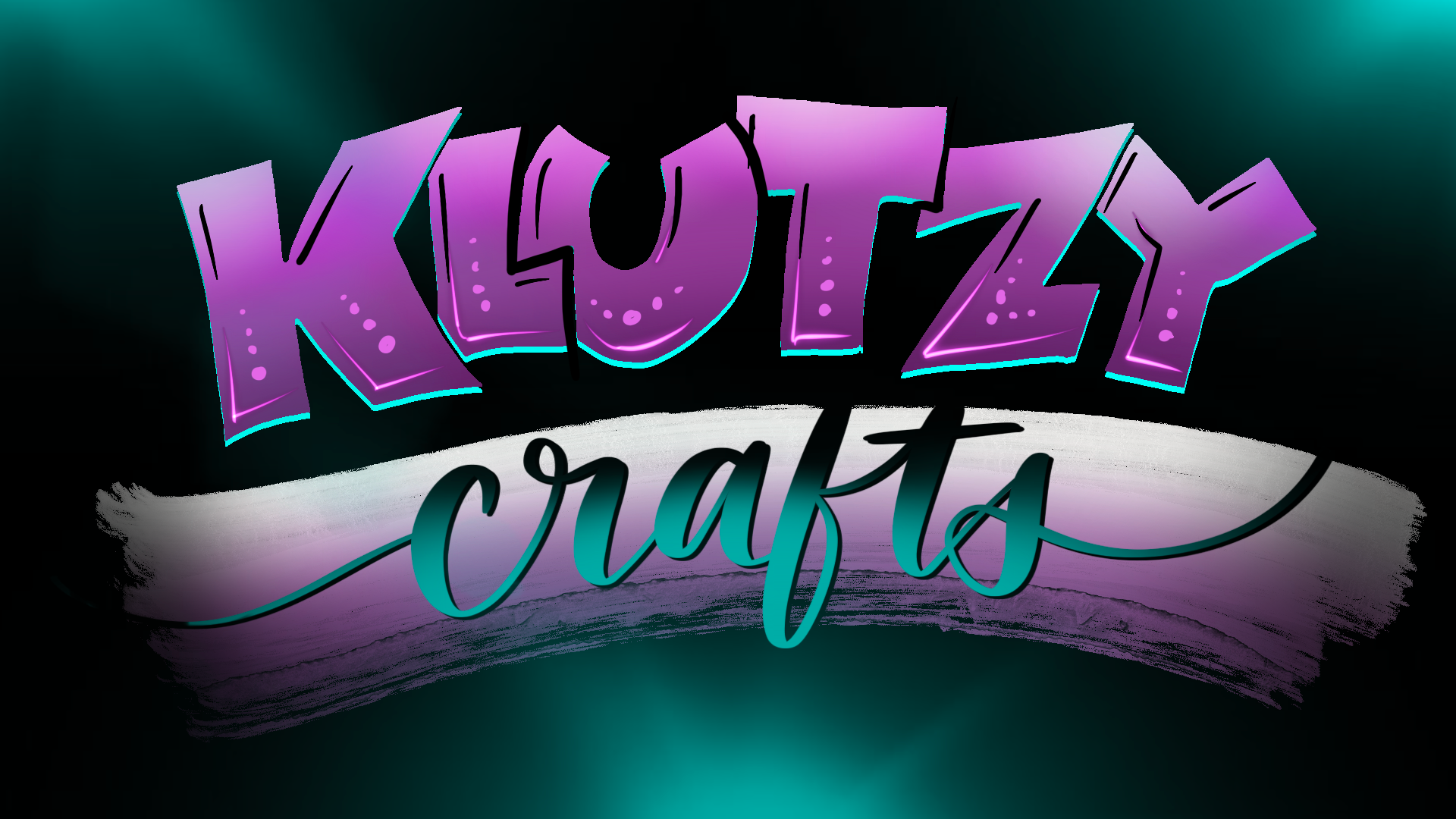 Name art made using Procreate for iPad for Twitch user Klutzy Crafts