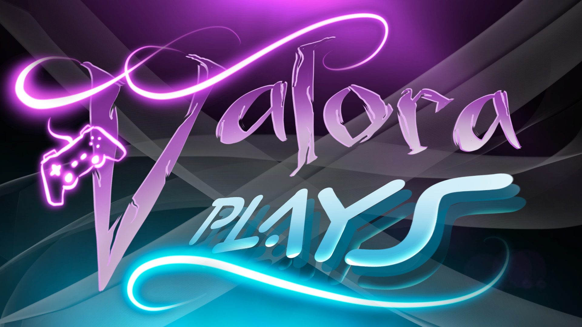 A logo for valora plays with a video game controller