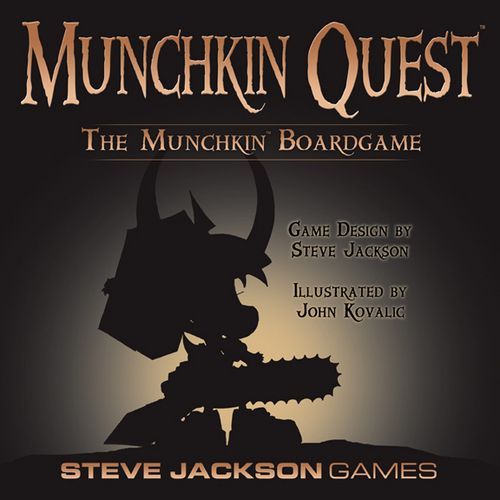 The cover of the munchkin quest board game by steve jackson