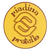 Logo circolare giallo con scritta marrone
