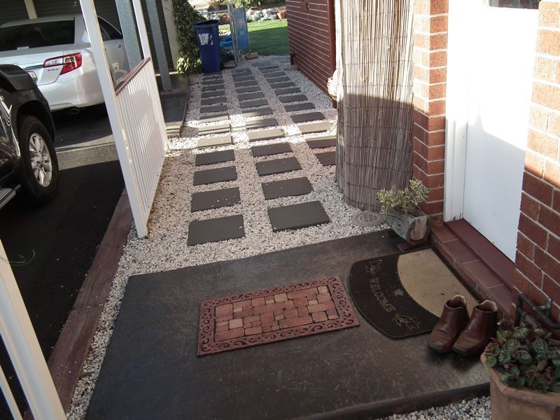 A door mat with the word welcome on it