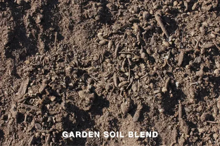 A pile of garden soil blend is shown in a close up
