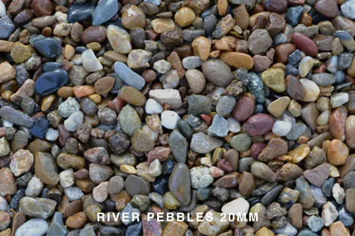 RIVER PEBBLE - 20MM, 50 MM & OVERSIZED